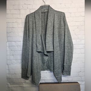 Nike Women's Heather Green Relaxed Fit Cardigan Sweater